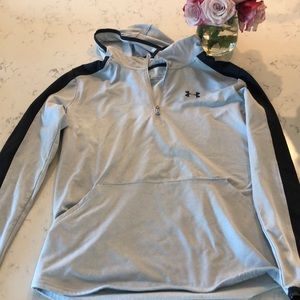 NWOT. Boys Under Armour long sleeve, hoodie 1/4 zip